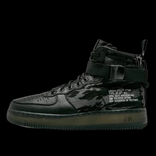 Nike SF Air Force 1 Mid Black Cargo Khaki