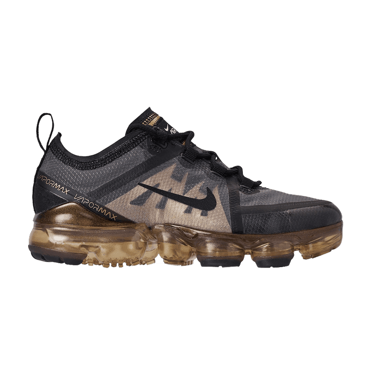Nike Air VaporMax 2019 Black Metallic Gold (GS)