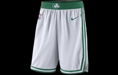 Nike NBA Boston Celtics Association Edition Swingman Dri-FIT Shorts White/Green