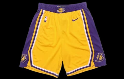 Nike NBA Los Angeles Lakers Icon Edition Swingman Dri-FIT Shorts Yellow/Purple