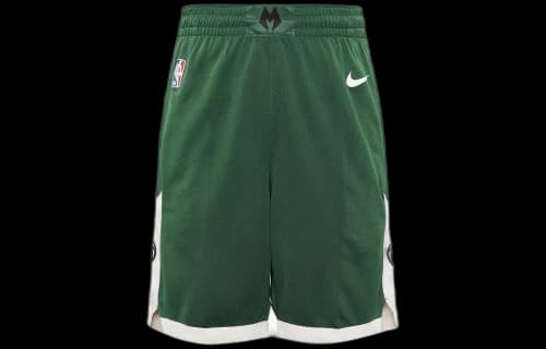 Nike NBA Swingman Milwaukee Bucks Icon Edition Shorts Green/White/Cream