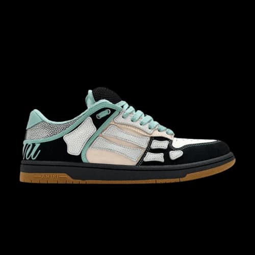 AMIRI XL Skel Top Low Black Blue Gum