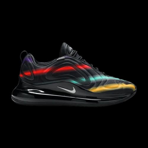 Nike Air Max 720 Black Neon Streaks