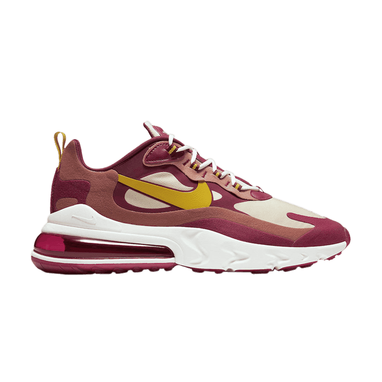Nike Air Max 270 React Noble Red Team Gold