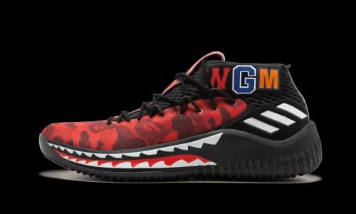 adidas Dame 4 A Bathing Ape Red