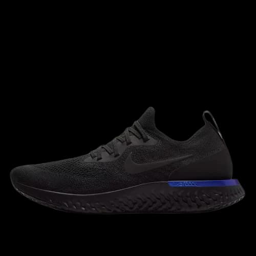 Nike Epic React Flyknit Black Racer Blue