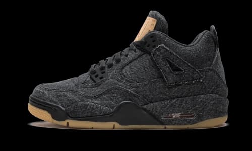 Jordan 4 Retro Levi's Black (GS) (Levi's Tag)