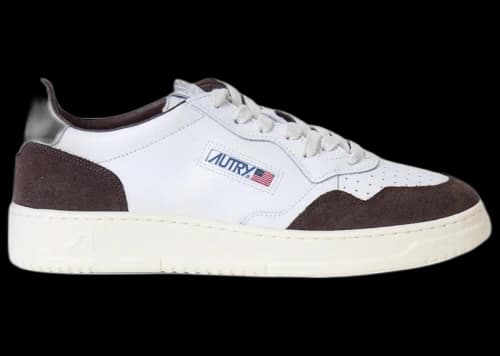 Autry Medalist Leather Low White Mahogany