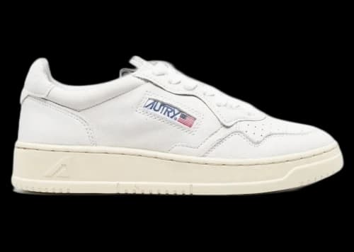 Autry Medalist Leather Low White Nappa (Women's)