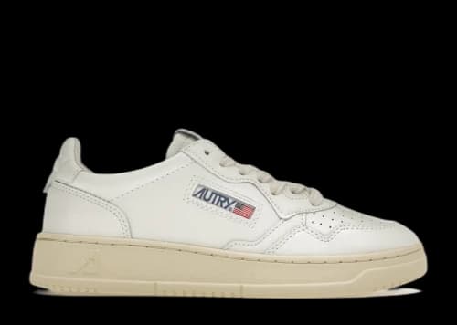 Autry Medalist Leather Low White (Women's)
