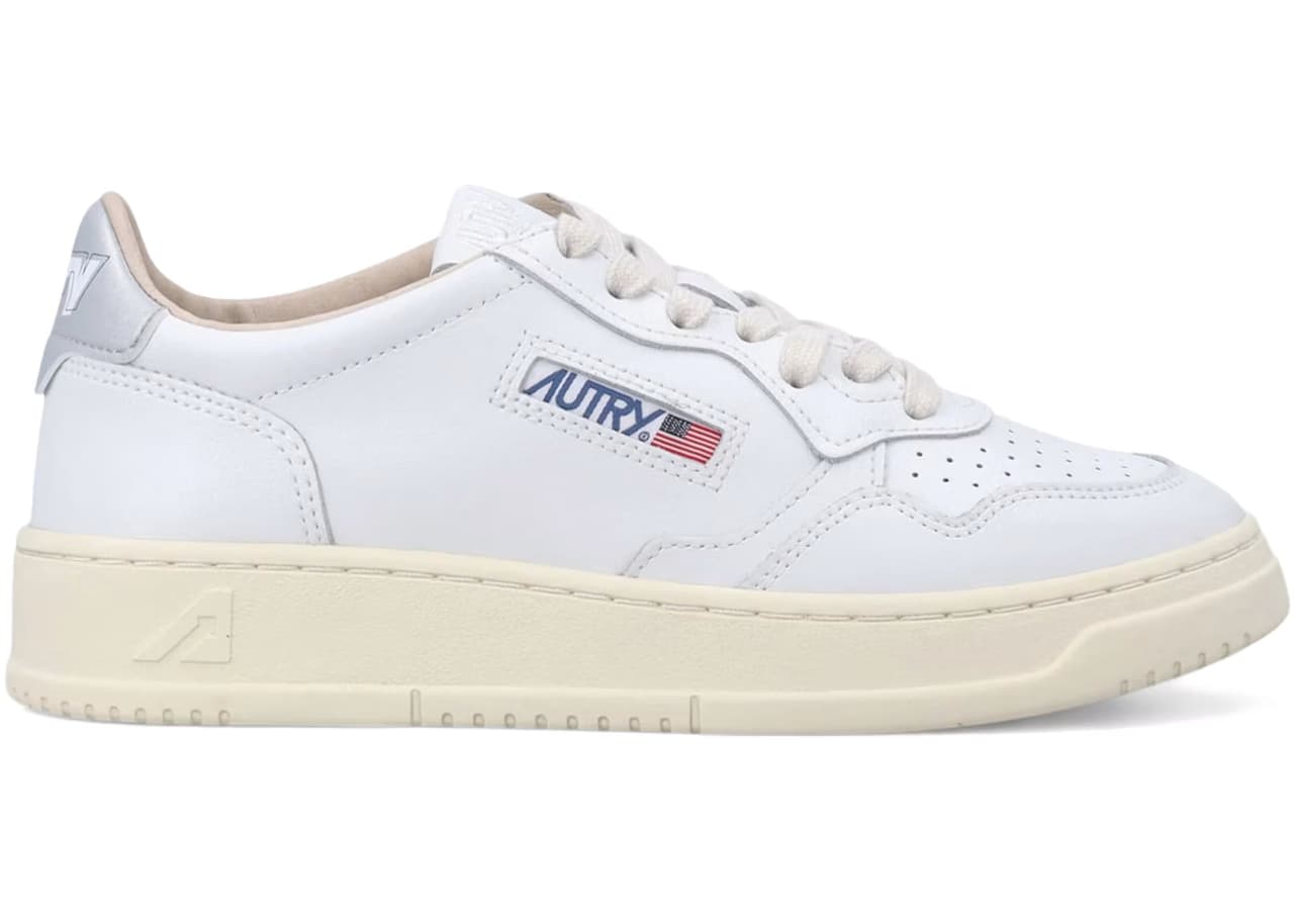 Autry Medalist Low White Silver (Women's)
