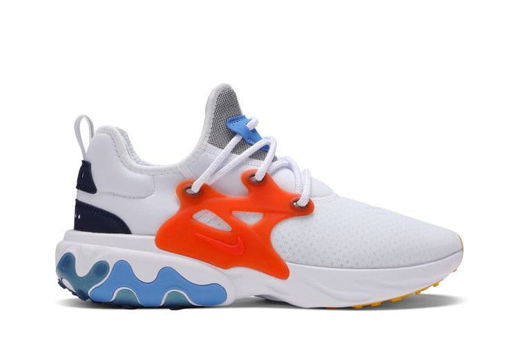 Nike React Presto White Habanero Red Obsidian