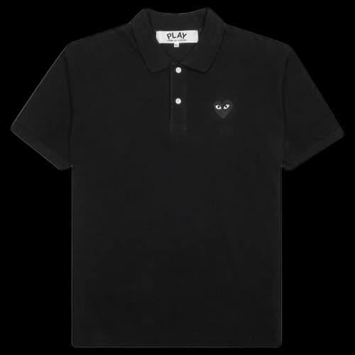 Comme des Garcons Play Black Emblem Polo Black