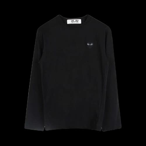 Comme des Garcons Play Black Emblem L/S T-shirt Black