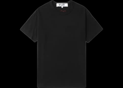 Comme des Garcons PLAY Heart Emblem Tee Black/Red