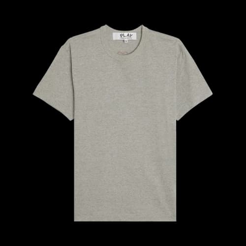 Comme des Garcons PLAY Heart Emblem Tee Grey/Red