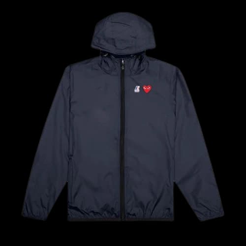 Comme des Garçons PLAY x K Way Full Zip Jacket 'Navy'