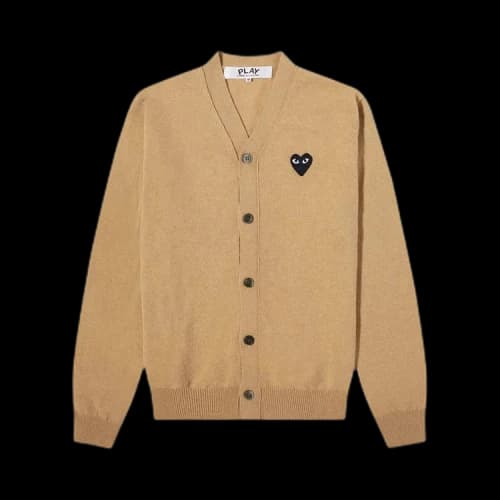 Comme des Garcons Blackwappen Cardigan Beige