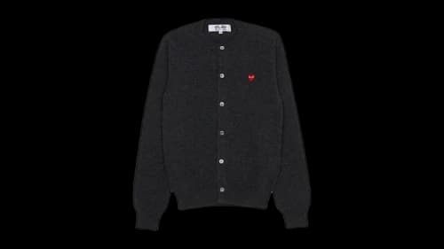 Comme des Garcons Mini Redwappen Cardigan Gray
