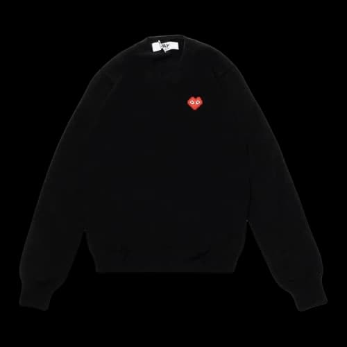 Comme des Garcons x Invader Pixelwappen V Neck Pullover Knitwear Black
