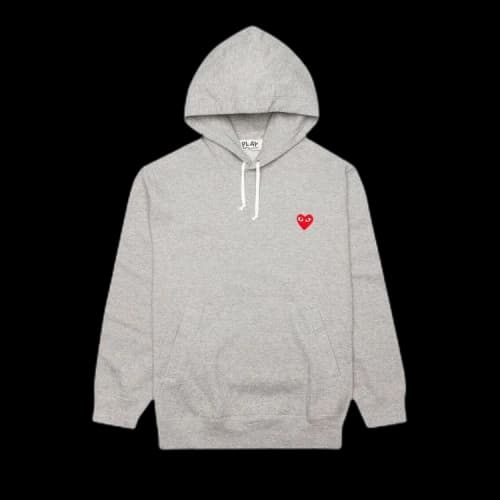 Comme des Garcons PLAY Hooded Sweatshirt Grey