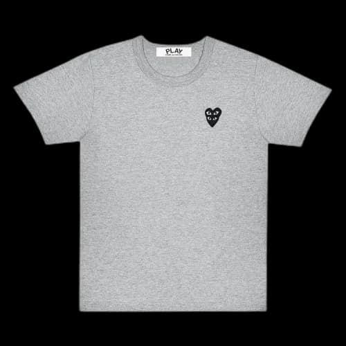 Comme des Garcons PLAY Play Black Stacked Heart T-shirt Grey
