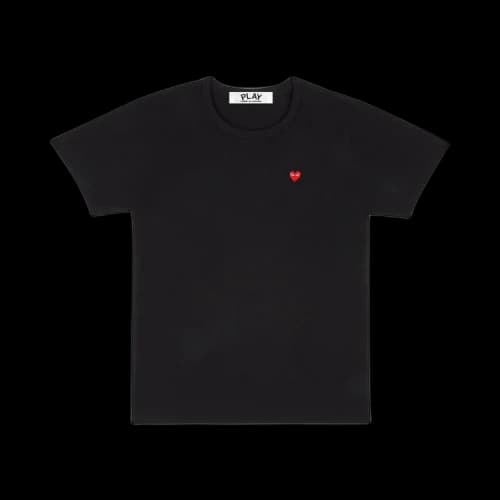 Comme des Garcons PLAY Play Small Red Heart T-shirt Black