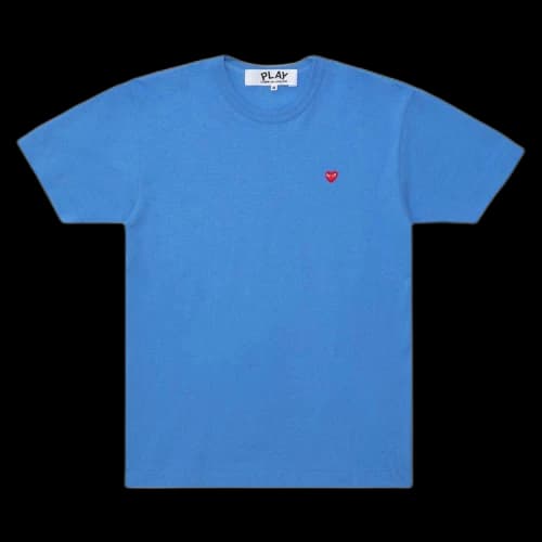 Comme des Garcons PLAY Heart Logo Tee Blue