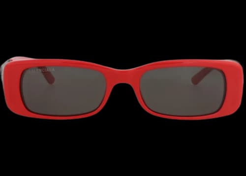 Balenciaga Square-Frame Recycled Acetate Sunglasses Red Silver Grey (BB0096S-30008871-015)