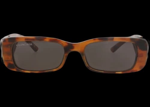 Balenciaga Square-Frame Recycled Acetate Sunglasses Havana Silver Grey (BB0096S-30008871-023)