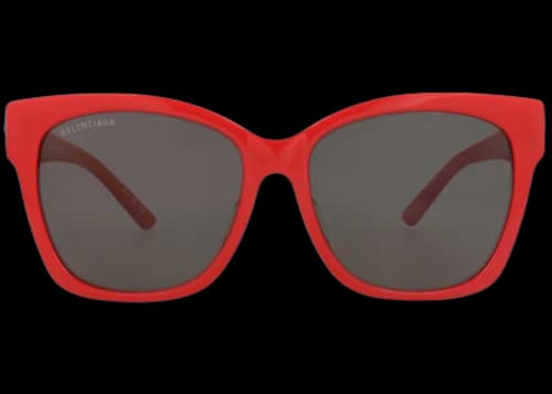 Balenciaga Cat Eye-Frame Recycled Acetate Sunglasses Red Silver Grey (BB0102SA-30008976-012)