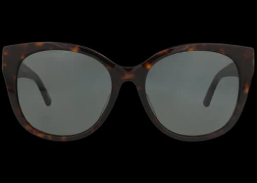 Balenciaga Cat Eye-Frame Acetate Sunglasses Havana Gold Green (BB0103SA-30008977-002)