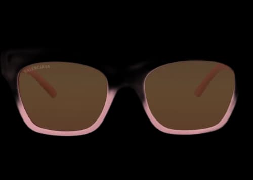 Balenciaga Cat Eye-Frame Acetate Sunglasses Pink Silver Brown (BB0132S-30010002-003)