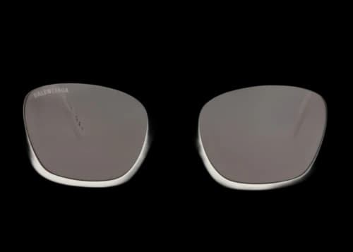 Balenciaga Cat Eye-Frame Acetate Sunglasses White Gold Grey (BB0132S-30010002-006)