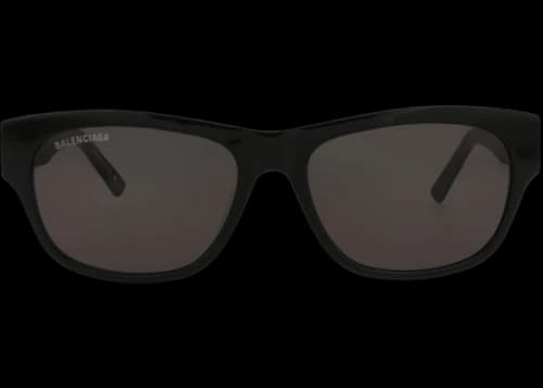 Balenciaga Square-Frame Acetate Sunglasses Black Black Grey (BB0164S-30011348-001)