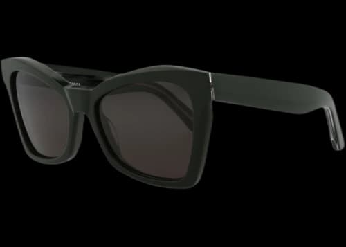 Balenciaga Cat Eye-Frame Acetate Sunglasses Green Green Grey (BB0231S-30013406-006)