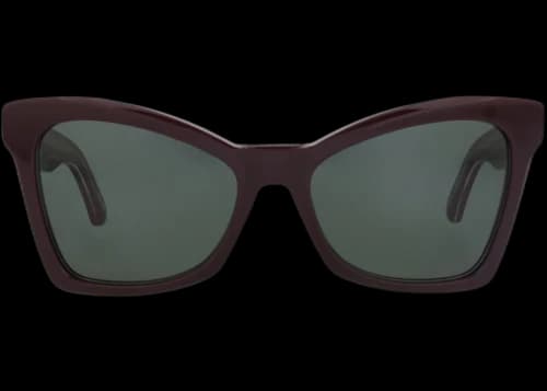 Balenciaga Cat Eye-Frame Acetate Sunglasses Violet Violet Green (BB0231S-30013406-007)