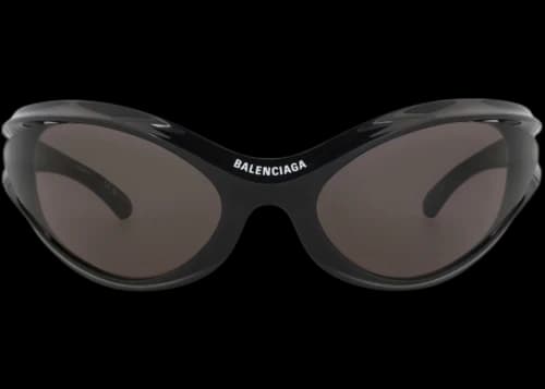 Balenciaga Shield-Frame Bio Injection Sunglasses Black Black Grey (BB0317S-30014882-001)