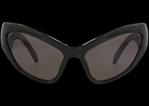 Balenciaga Cat Eye-Frame Bio-Injection Sunglasses Black Black Grey (BB0319S-30014884-001)