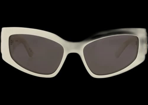 Balenciaga Cat Eye-Frame Recycled Acetate Sunglasses Ivory Ivory Grey (BB0321S-30014886-010)