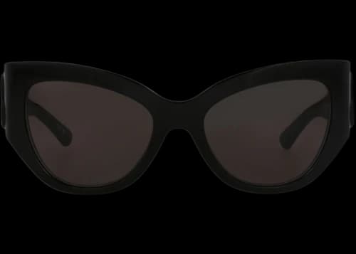 Balenciaga Cat Eye-Frame Recycled Acetate Sunglasses Black Black Grey (BB0322S-30014887-001)