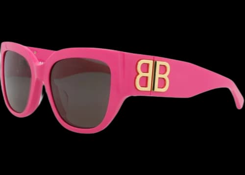Balenciaga Square-Frame Recycled Acetate Sunglasses Pink Pink Grey (BB0323SK-30014888-005)