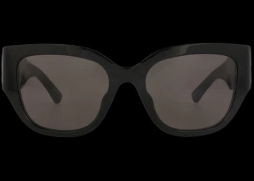 Balenciaga Square-Frame Recycled Acetate Sunglasses Black Black Grey (BB0323SK-30014888-006)