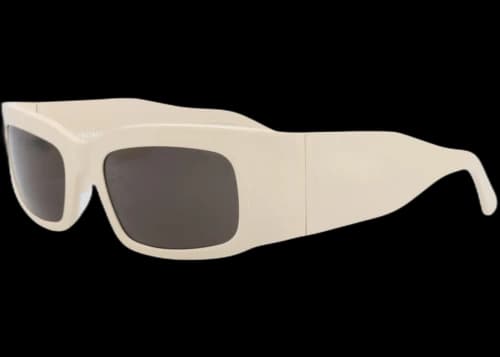 Balenciaga Square-Frame Recycled Acetate Sunglasses Beige Beige Grey (BB0328S-30014893-007)