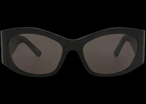 Balenciaga Square-Frame Recycled Acetate Sunglasses Black Black Grey (BB0329S-30014894-001)