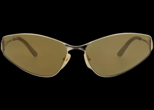 Balenciaga Cat Eye-Frame Metal Sunglasses Gold Gold Bronze (BB0335S-30014921-003)