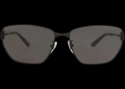 Balenciaga Cat Eye-Frame Metal Sunglasses Black Black Grey (BB0337SK-30014926-001)