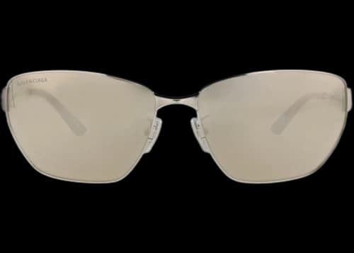 Balenciaga Cat Eye-Frame Metal Sunglasses Silver Silver Silver (BB0337SK-30014926-006)