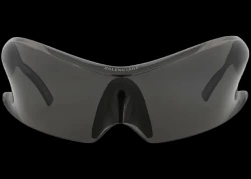 Balenciaga Shield-Frame Nylon Sunglasses Grey Grey Grey (BB0347S-30015362-001)