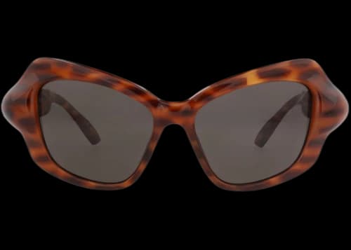 Balenciaga Cat Eye-Frame Bio-Injection Sunglasses Havana Havana Grey (BB0353S-30015645-002)